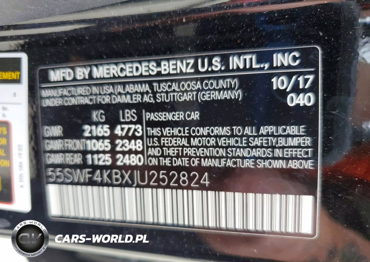 2018 Mercedes-Benz C 300 4Matic VIN:55SWF4KBXJU252824 - 12