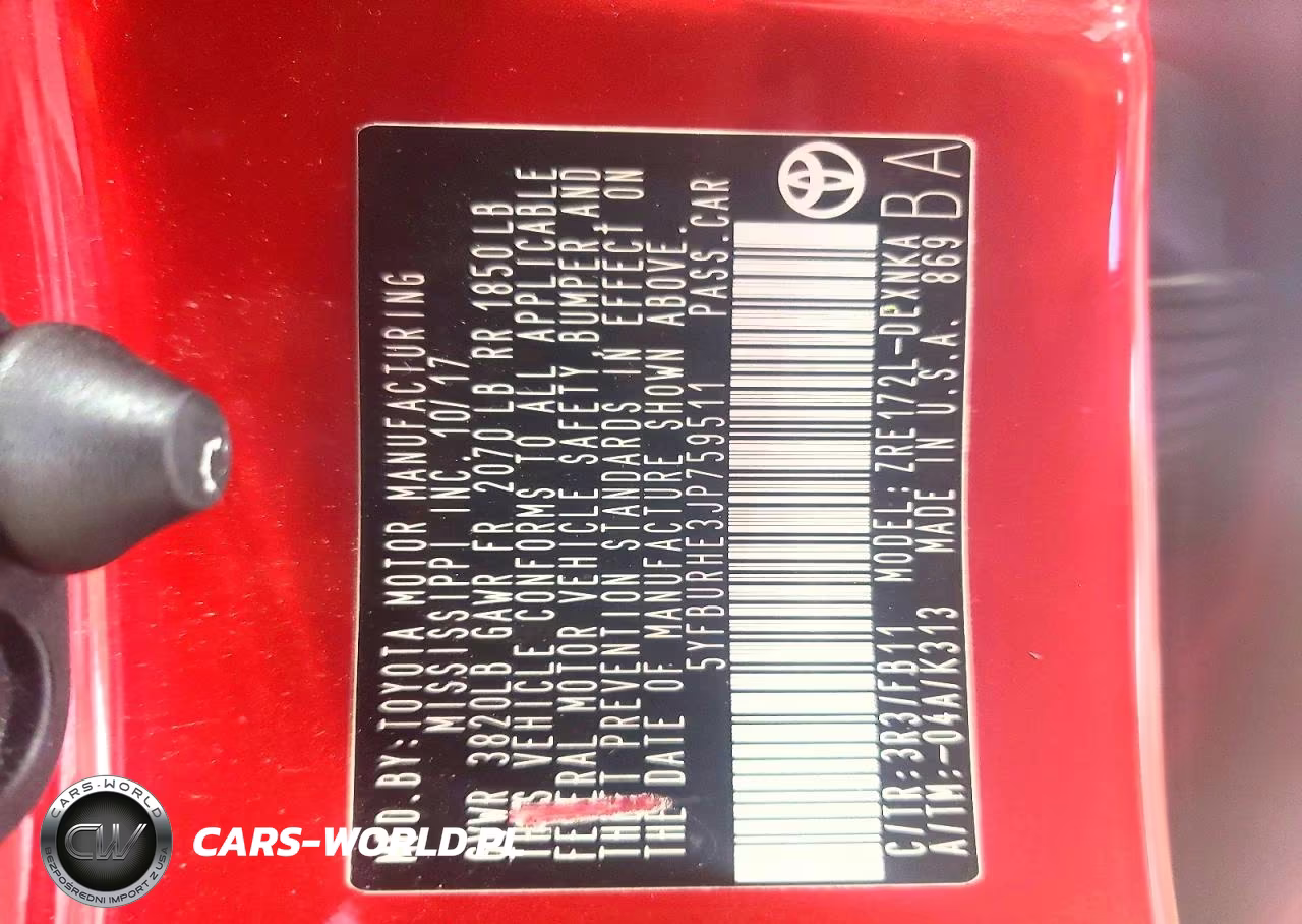 2018 Toyota Corolla Le VIN:5YFBURHE3JP759511 - 13