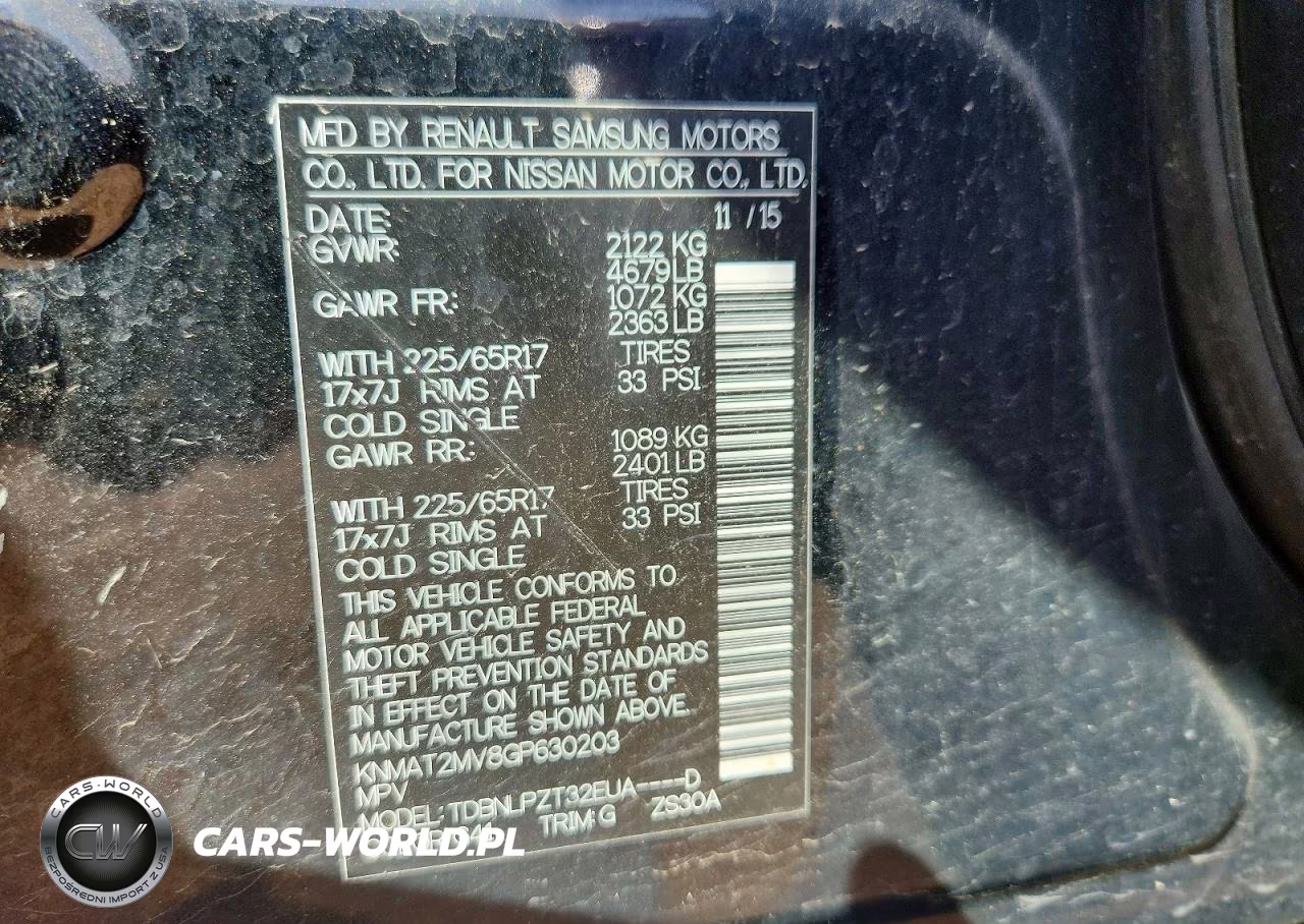 2016 Nissan Rogue S VIN:KNMAT2MV8GP630203 - 12