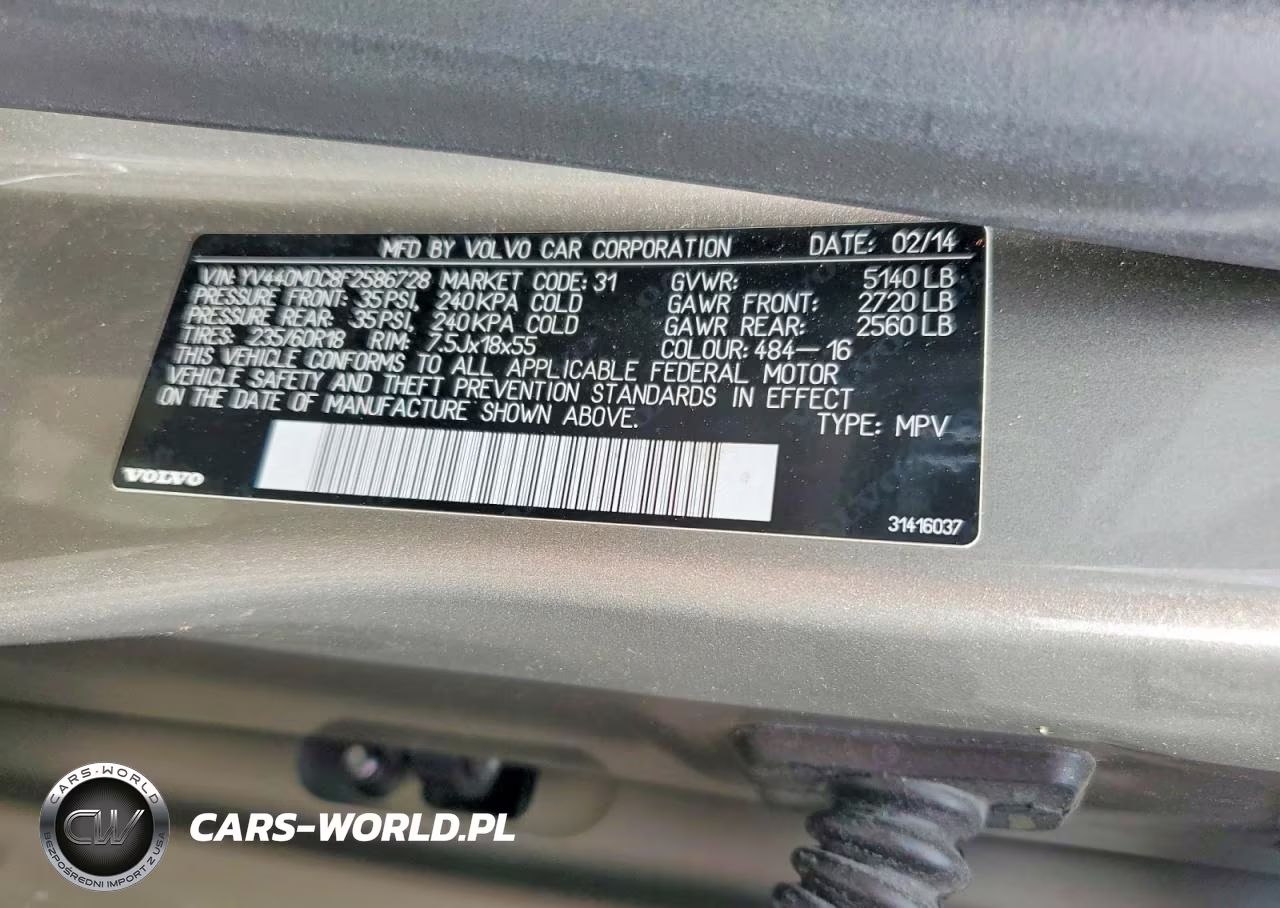 2015 Volvo Xc60 T5 Premier+ VIN:YV440MDC8F2586728 - 14
