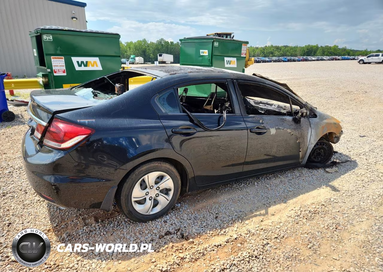 2013 Honda Civic Lx VIN:2HGFB2F5XDH560615 - 3