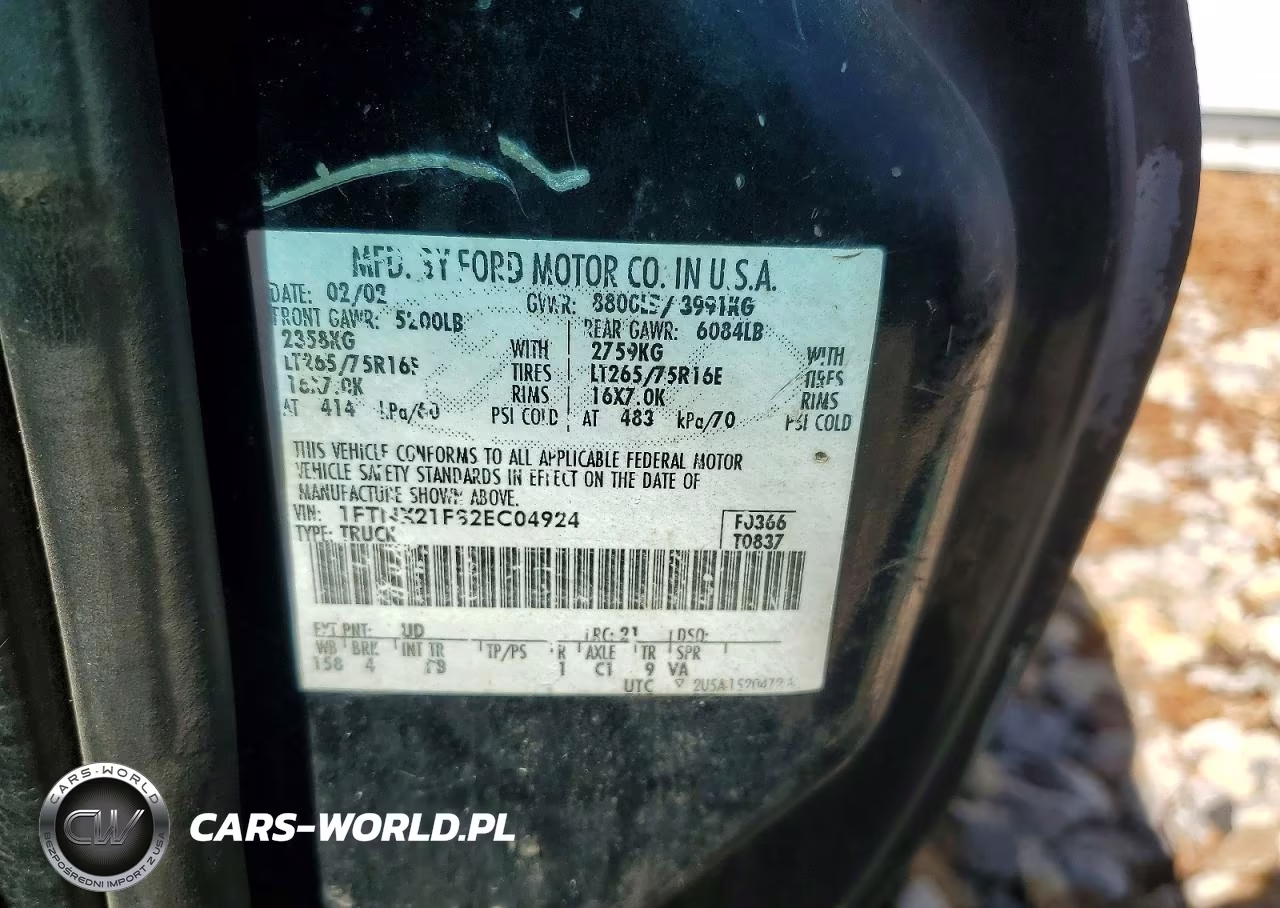 1999 Ford F350 Srw Super Duty VIN:1FDSX35LXXEC12230 - 12