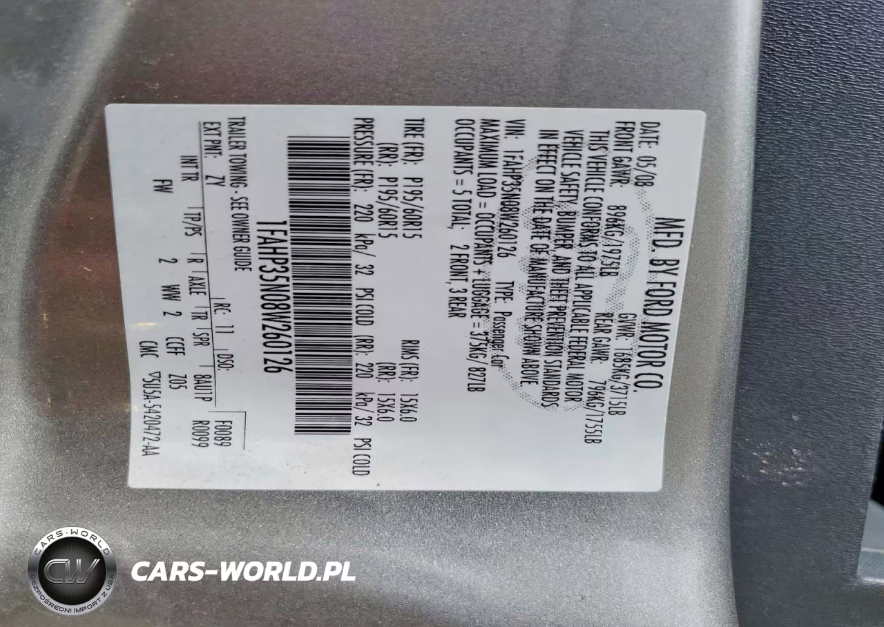2008 Ford Focus Se VIN:1FAHP35N08W260126 - 12