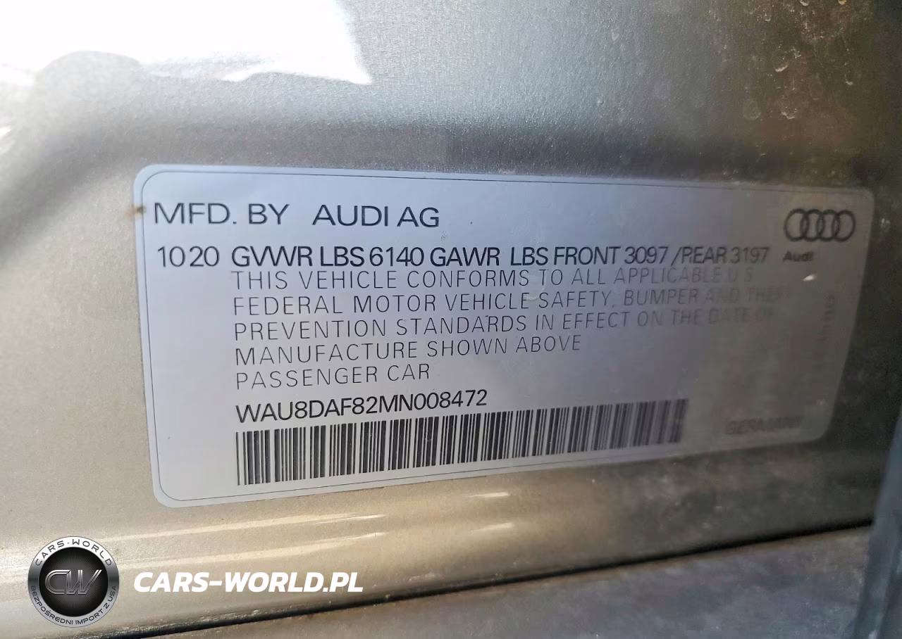 2021 Audi A8 L VIN:WAU8DAF82MN008472 - 12