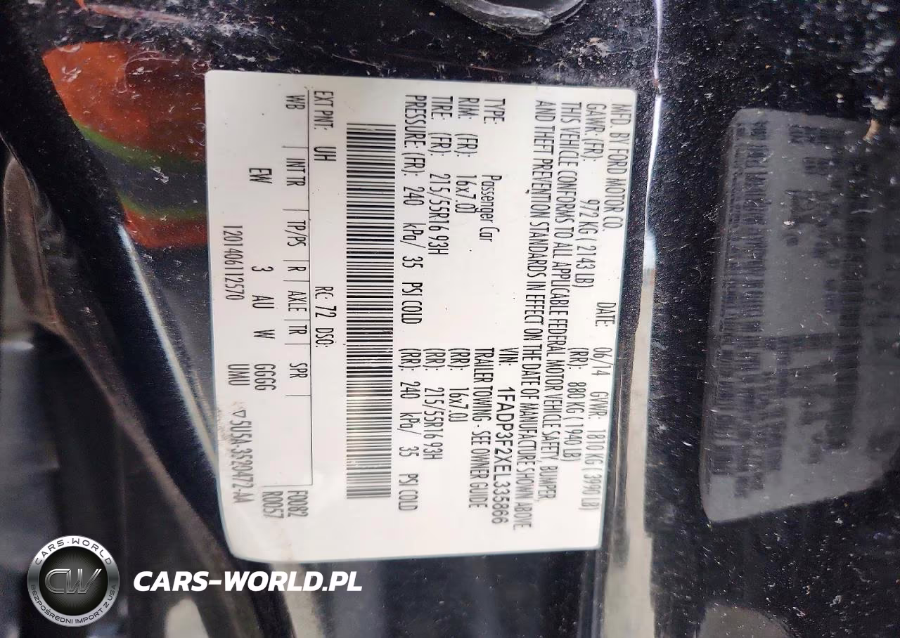 2014 Ford Focus Se VIN:1FADP3F2XEL335866 - 12