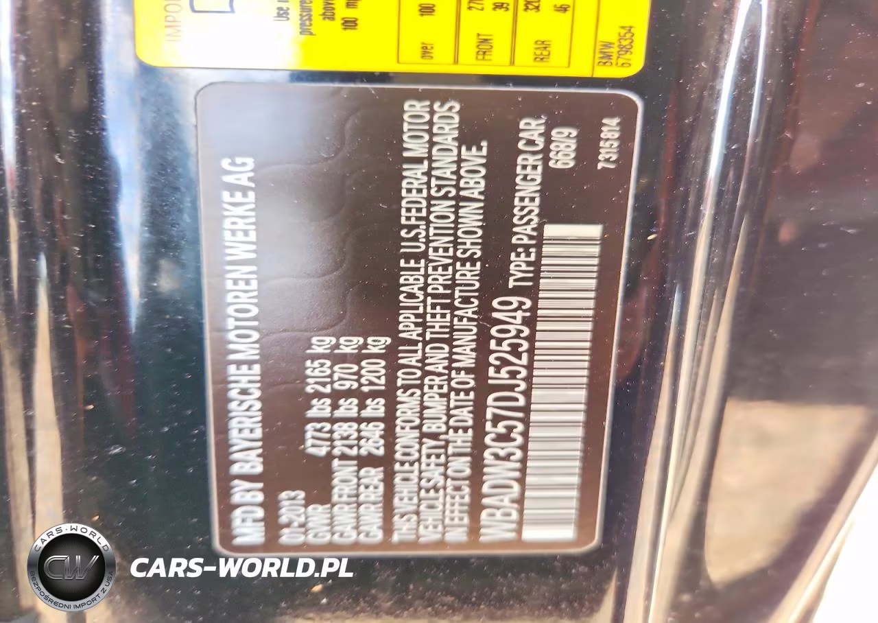 2013 BMW 328 I VIN:WBADW3C57DJ525949 - 12