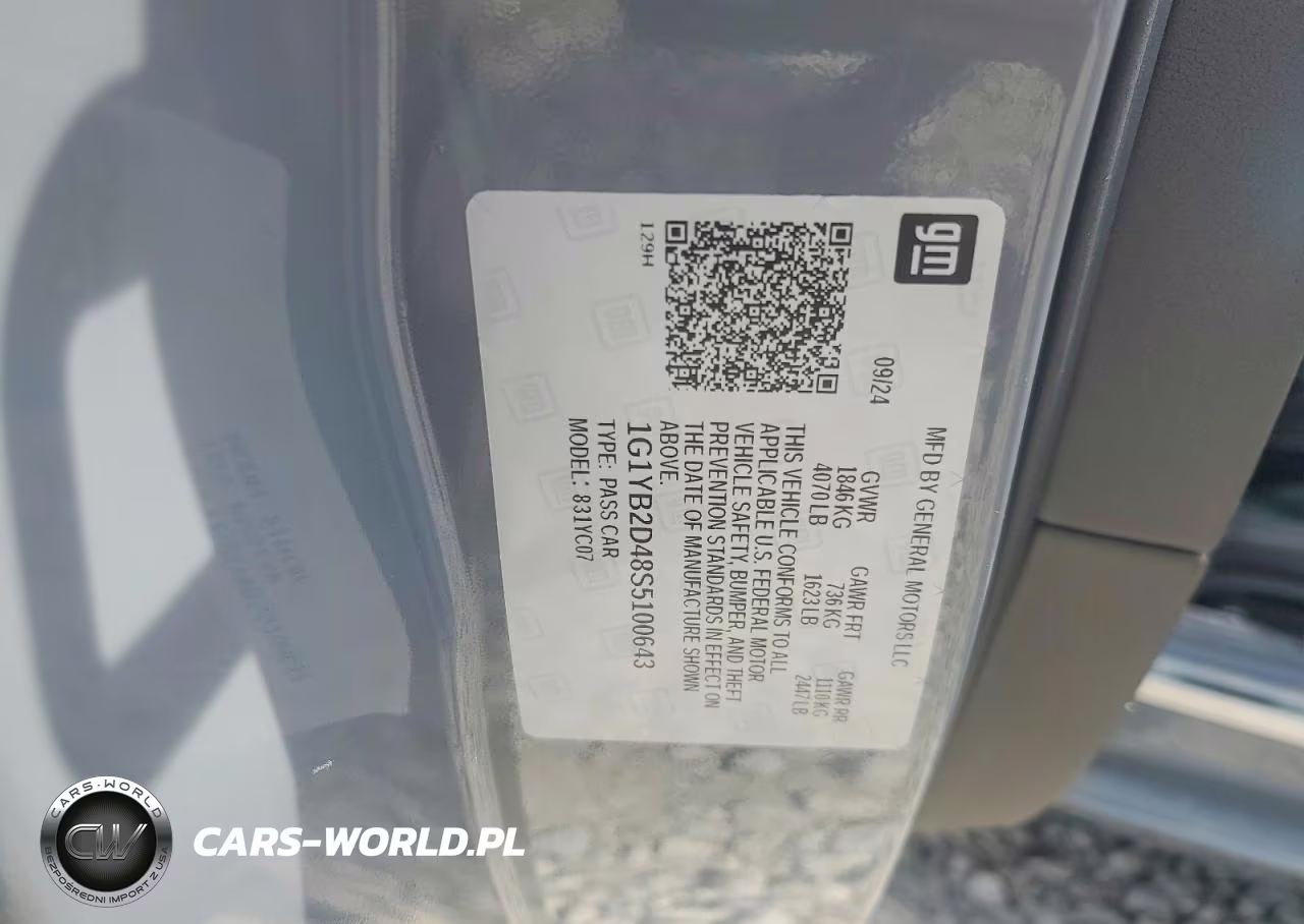 2025 Chevrolet Corvette Stingray 2Lt VIN:1G1YB2D48S5100643 - 12