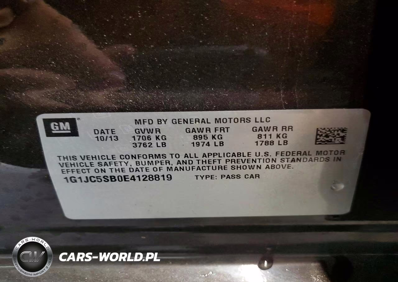2014 Chevrolet Sonic Lt VIN:1G1JC5SB0E4128819 - 12