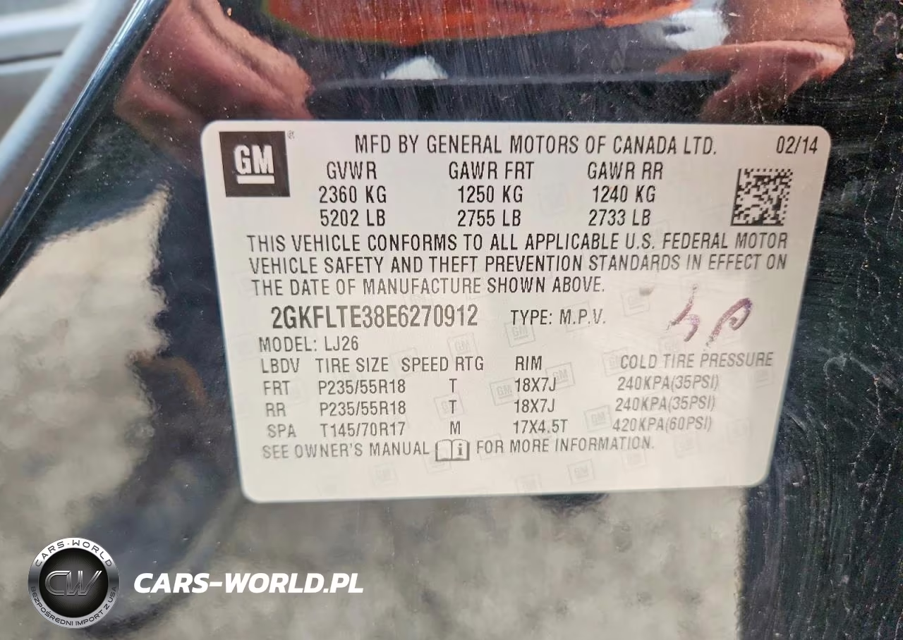 2014 GMC Terrain Slt VIN:2GKFLTE38E6270912 - 13