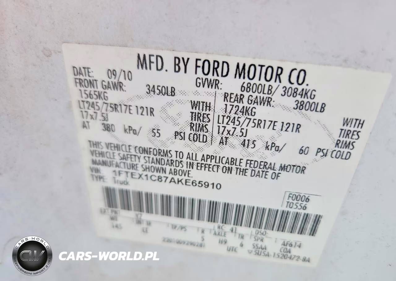 2010 Ford F150 Super Cab VIN:1FTEX1C87AKE65910 - 12