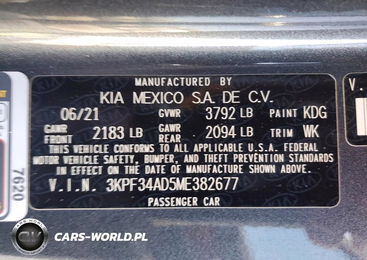 2021 Kia Forte Gt Line VIN:3KPF34AD5ME382677 - 13