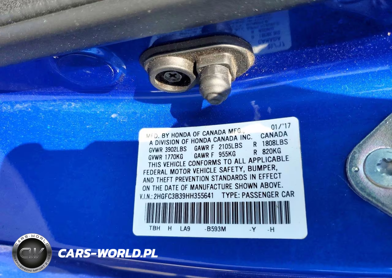 2017 Honda Civic Ex VIN:2HGFC3B39HH355641 - 13