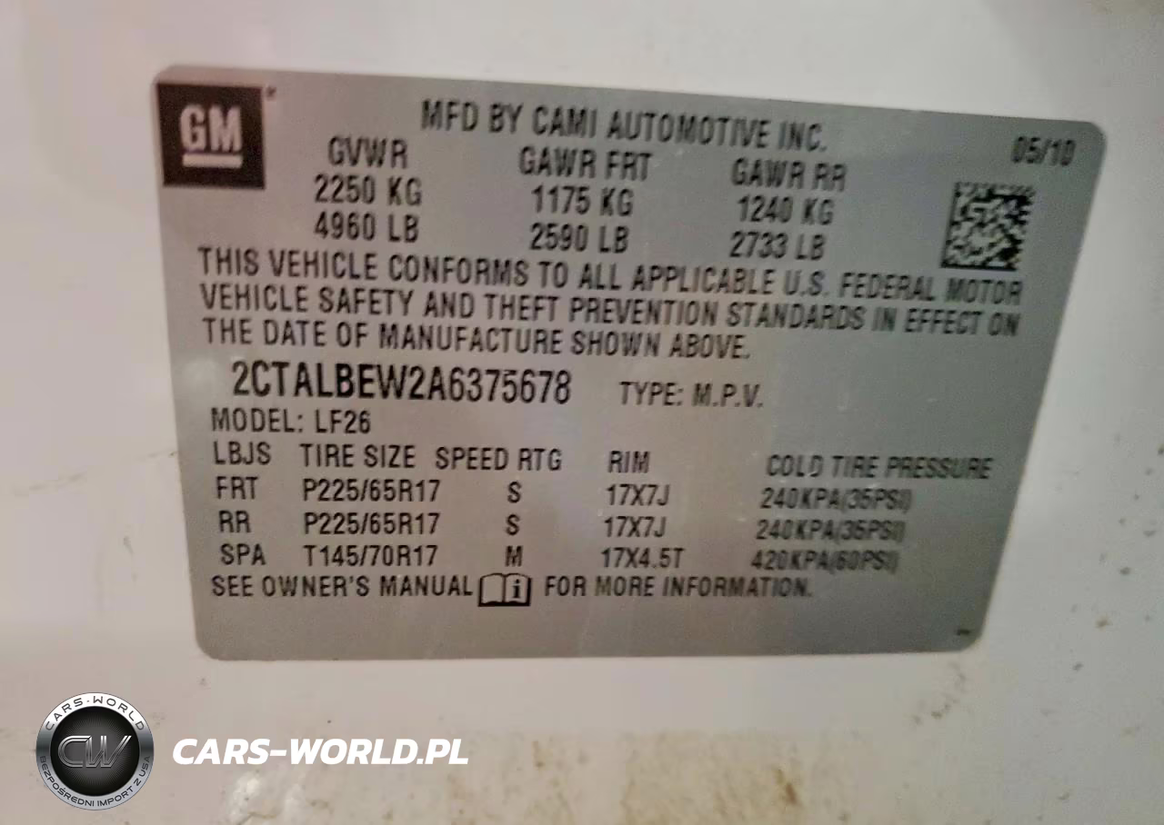 2010 GMC Terrain Sle VIN:2CTALBEW2A6375678 - 13