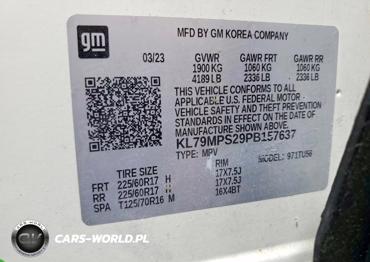 2023 Chevrolet Trailblazer Lt VIN:KL79MPS29PB157637 - 12