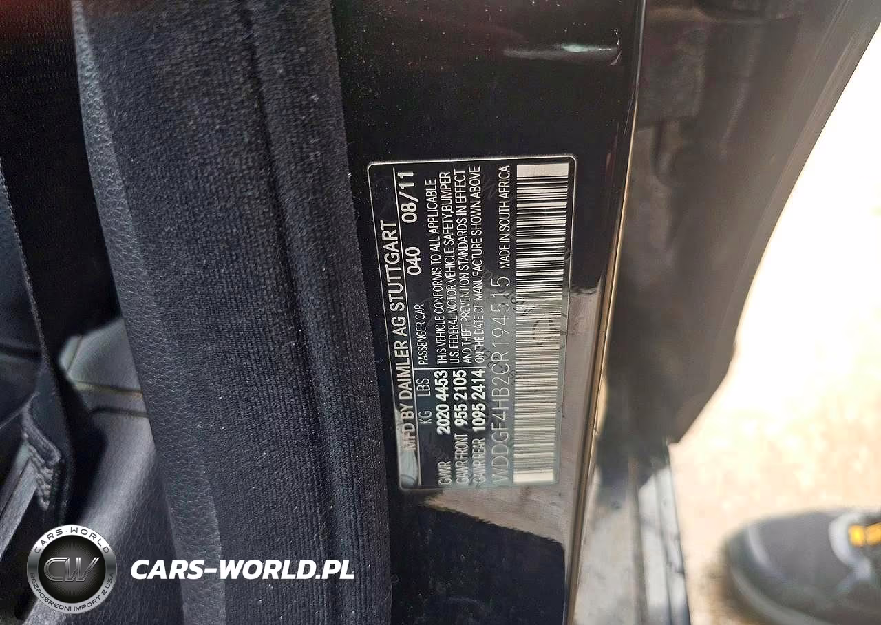 2012 Mercedes-Benz C 250 VIN:WDDGF4HB2CR194515 - 10