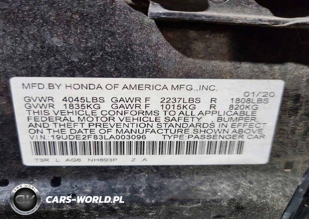 2020 Acura Ilx Premium A-Spec VIN:19UDE2F83LA003096 - 12
