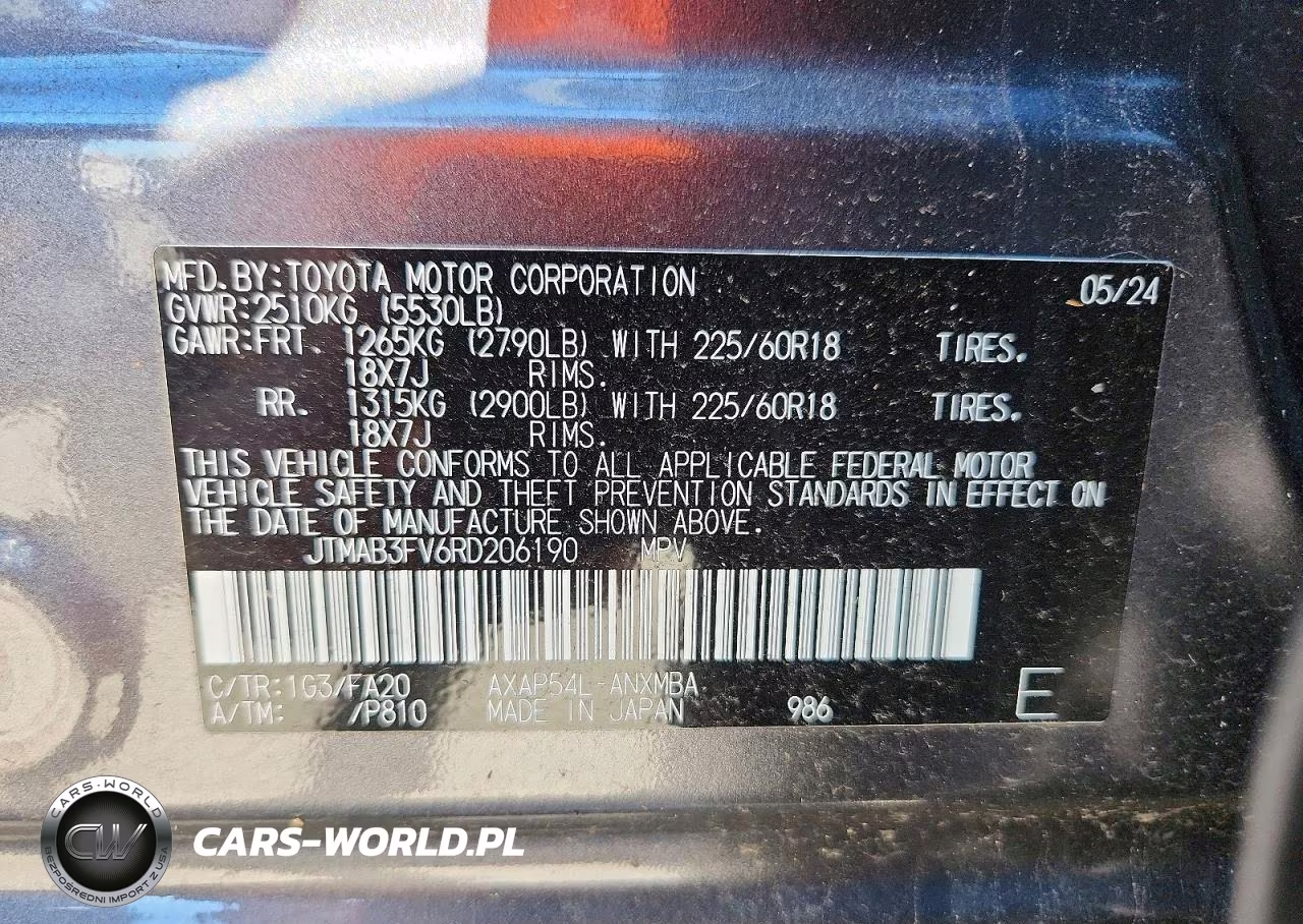 2024 Toyota Rav4 Prime Se VIN:JTMAB3FV6RD206190 - 12