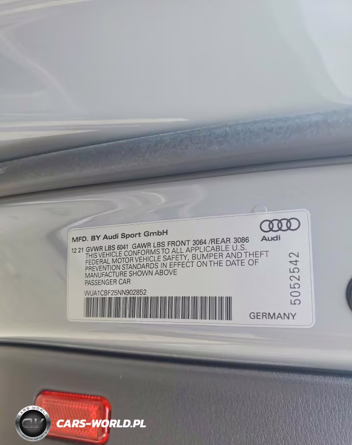 2022 Audi Rs6 VIN:WUA1CBF25NN902852 - 12