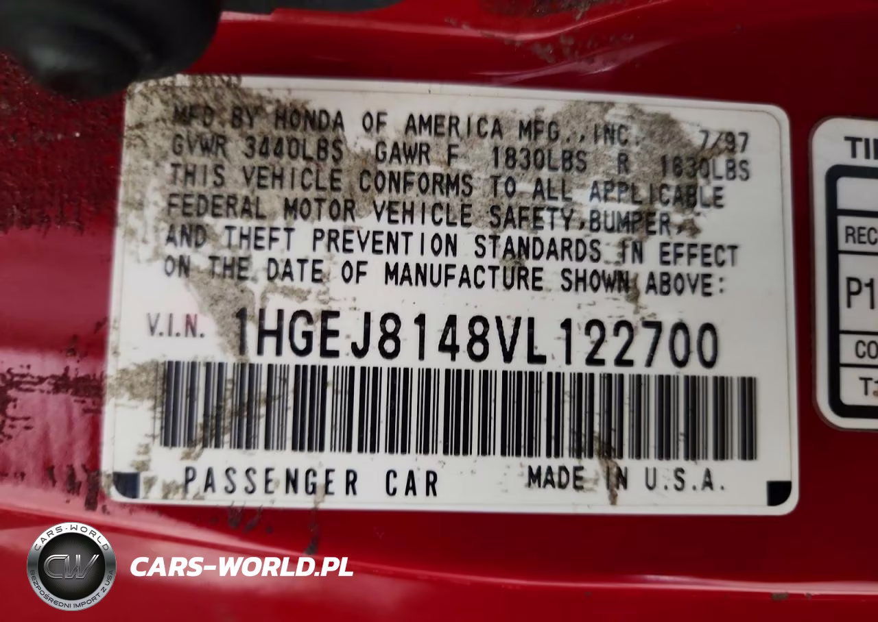 1997 Honda Civic Ex VIN:1HGEJ8148VL122700 - 12