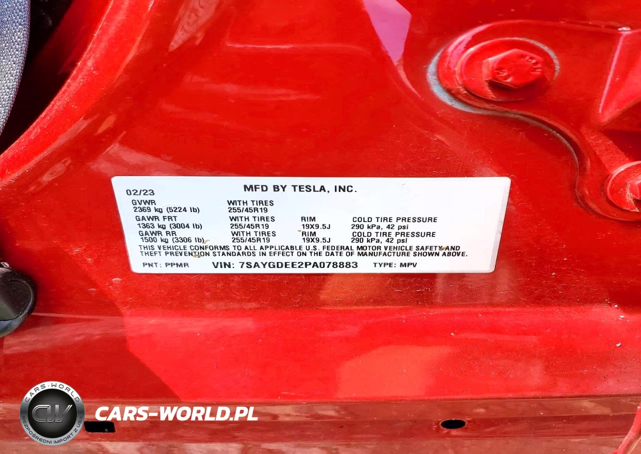 2023 Tesla Model Y VIN:7SAYGDEE2PA078883 - 12