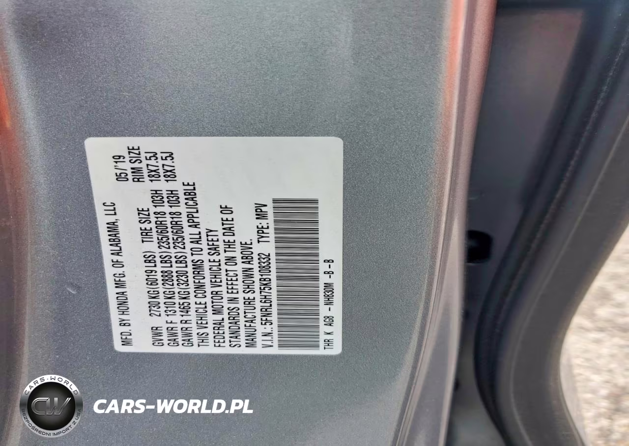 2019 Honda Odyssey Exl VIN:5FNRL6H75KB108332 - 13