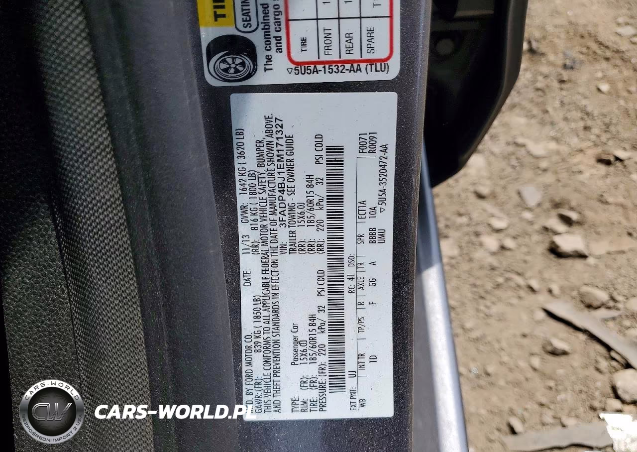 2014 Ford Fiesta Se VIN:3FADP4BJ1EM171327 - 12