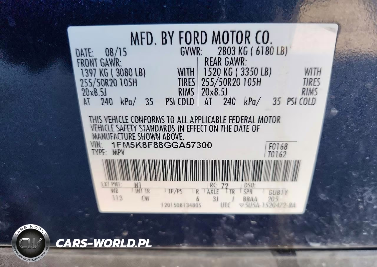 2016 Ford Explorer Limited VIN:1FM5K8F88GGA57300 - 12