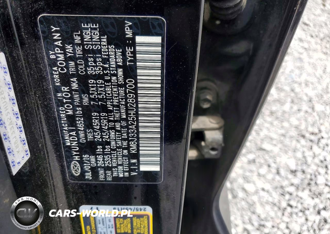 2017 Hyundai Tucson VIN:KM8J33A25HU289700 - 13