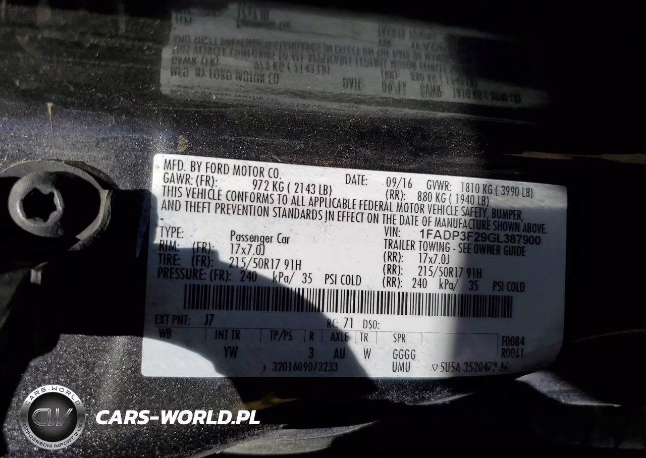 2016 Ford Focus Se VIN:1FADP3F29GL387900 - 12