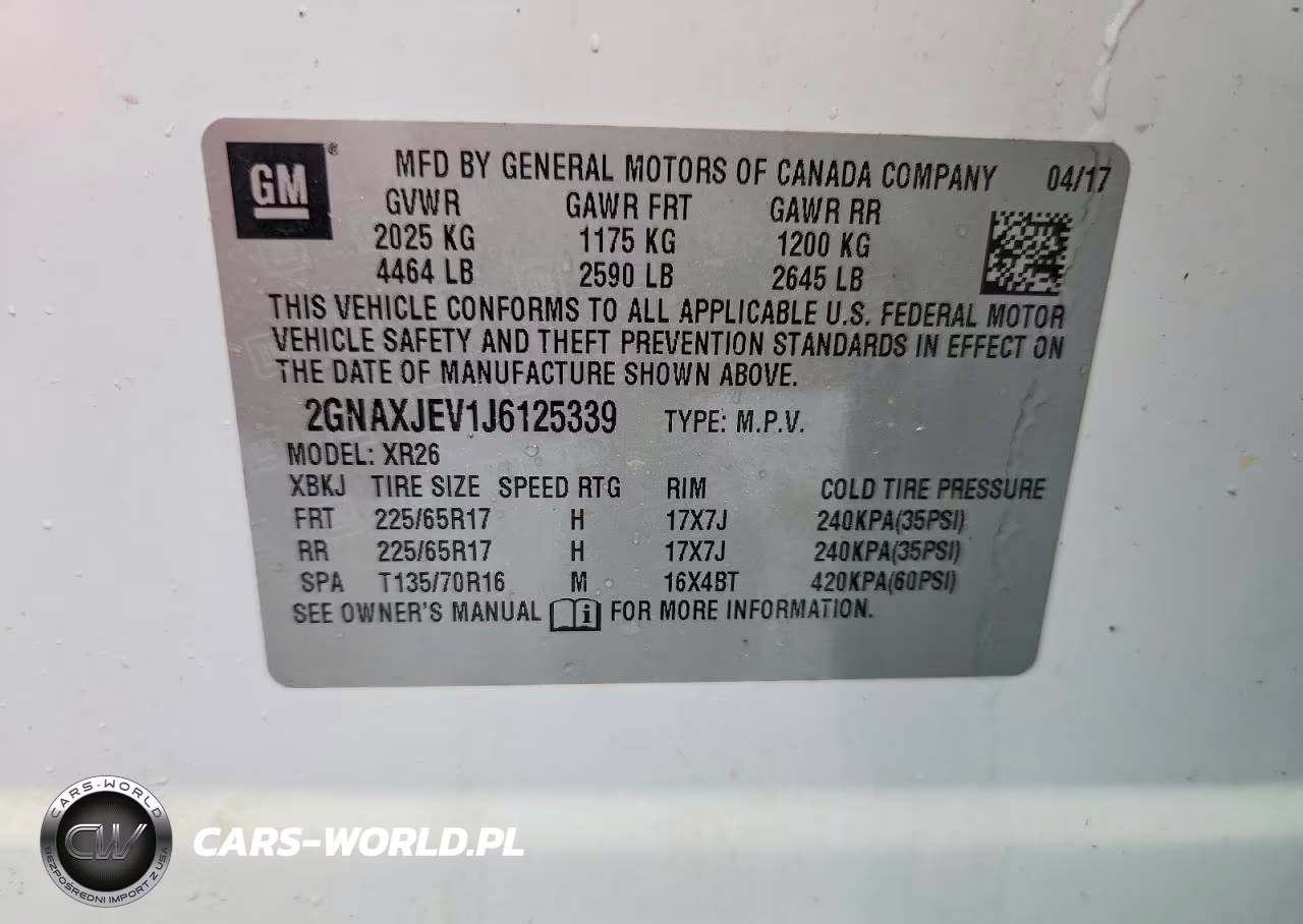 2018 Chevrolet Equinox Lt VIN:2GNAXJEV1J6125339 - 13