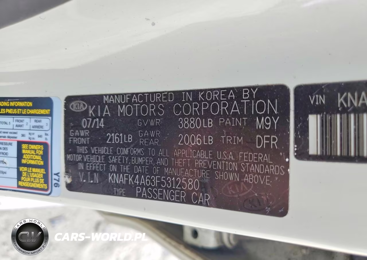 2015 Kia Forte Lx VIN:KNAFK4A63F5312580 - 12
