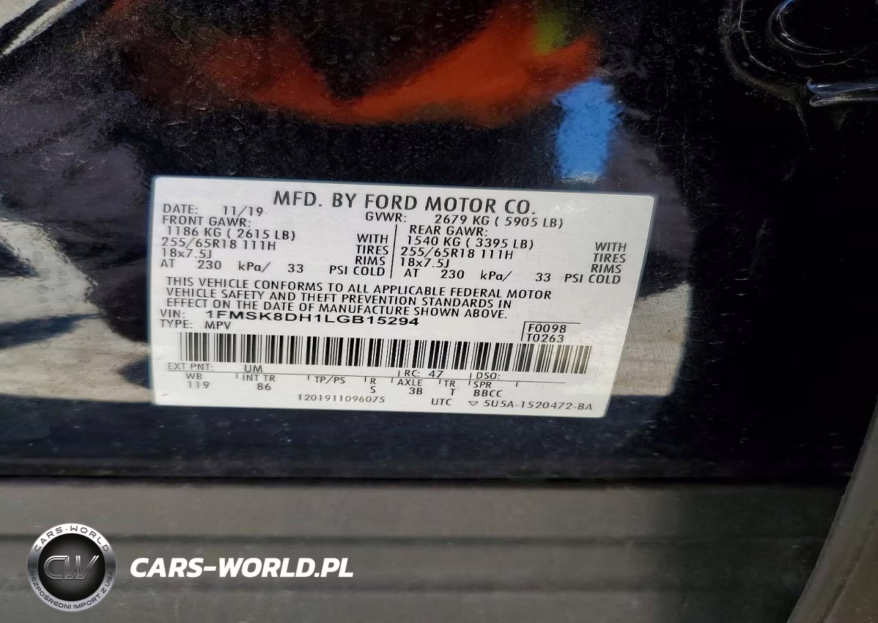 2020 Ford Explorer Xlt VIN:1FMSK8DH1LGB15294 - 13