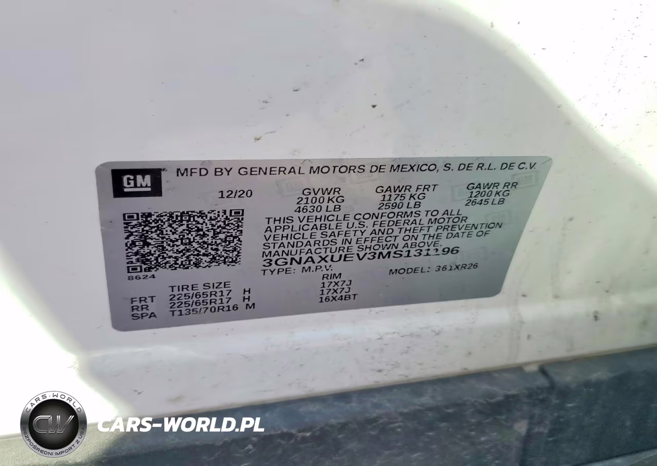 2021 Chevrolet Equinox Lt VIN:3GNAXUEV3MS131196 - 13