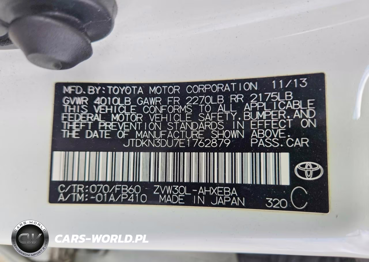2014 Toyota Prius Two VIN:JTDKN3DU7E1762879 - 12