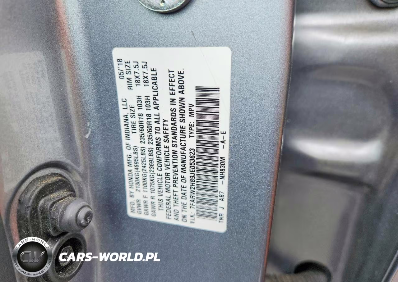 2018 Honda Cr-V Exl VIN:7FARW2H89JE053623 - 13