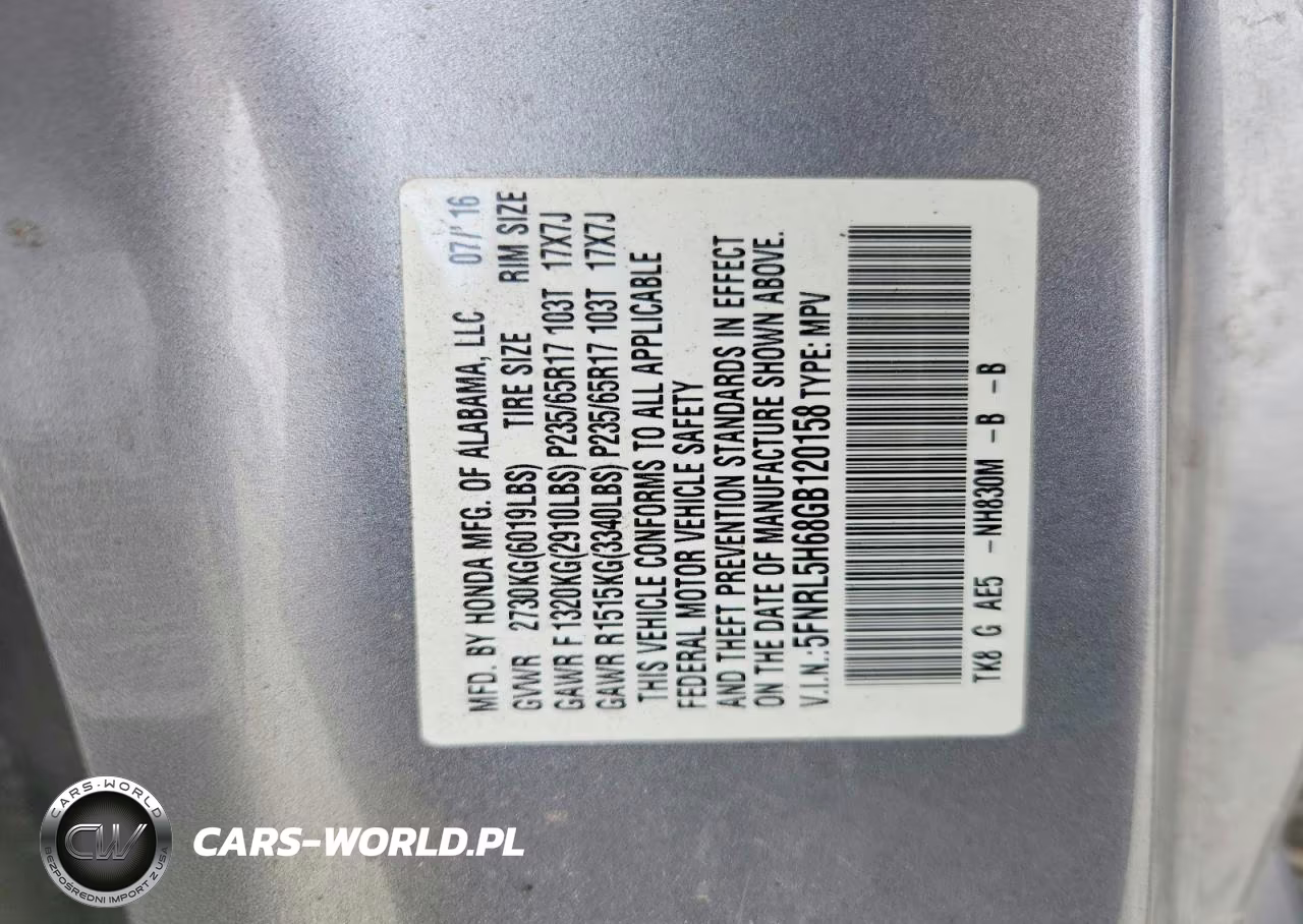 2016 Honda Odyssey Exl VIN:5FNRL5H68GB120158 - 13