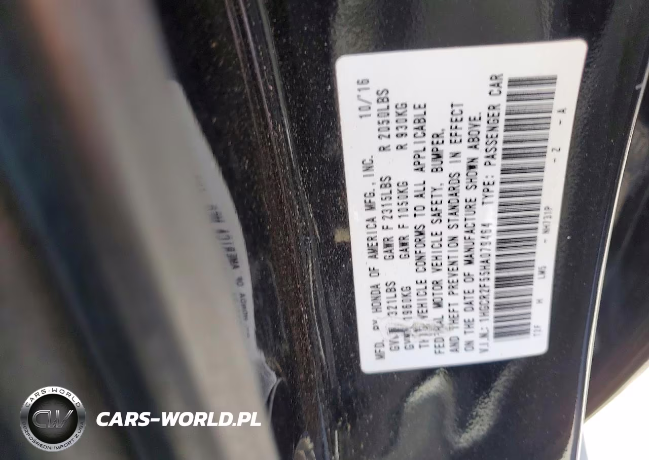 2017 Honda Accord Sport VIN:1HGCR2F55HA079464 - 12