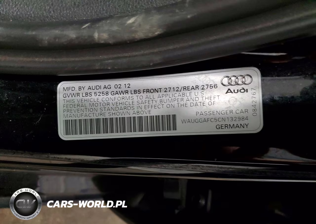 2012 Audi A6 Premium Plus VIN:WAUGGAFC5CN132984 - 13