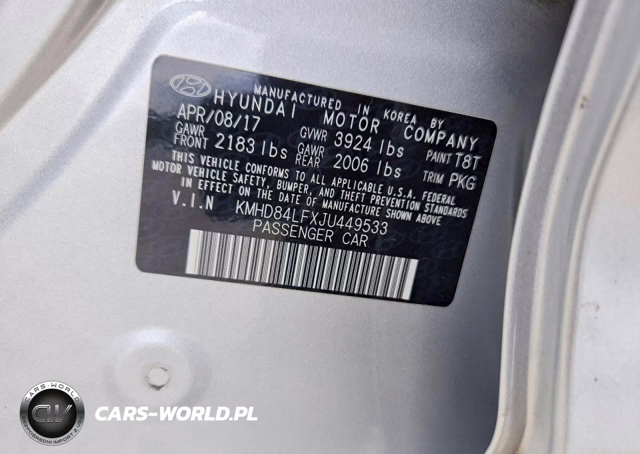 2018 Hyundai Elantra Sel VIN:KMHD84LFXJU449533 - 12
