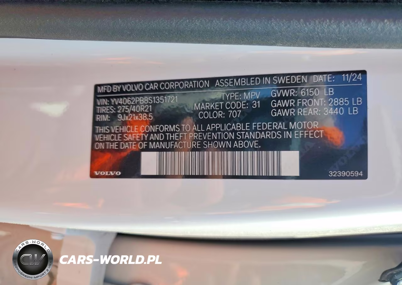 2025 Volvo Xc90 B6 Plus 7-Seater VIN:YV4062PB8S1351721 - 13