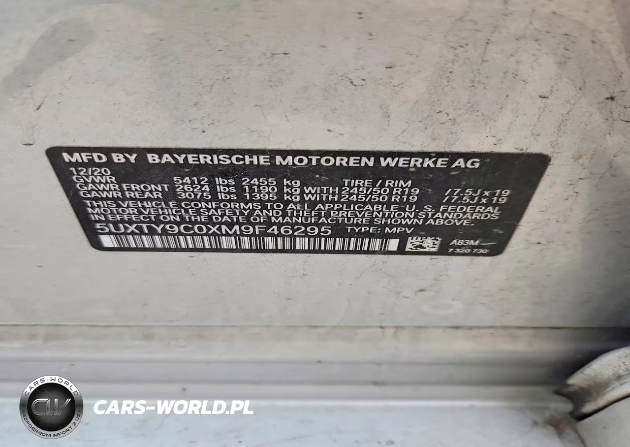2021 BMW X3 xDrivem40I VIN:5UXTY9C0XM9F46295 - 14