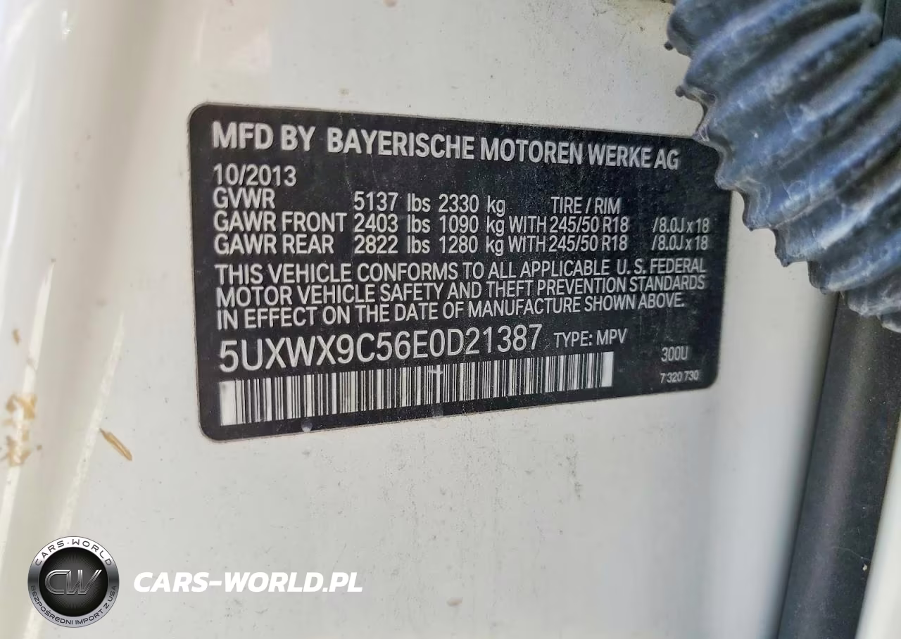 2014 BMW X3 xDrive28I VIN:5UXWX9C56E0D21387 - 12
