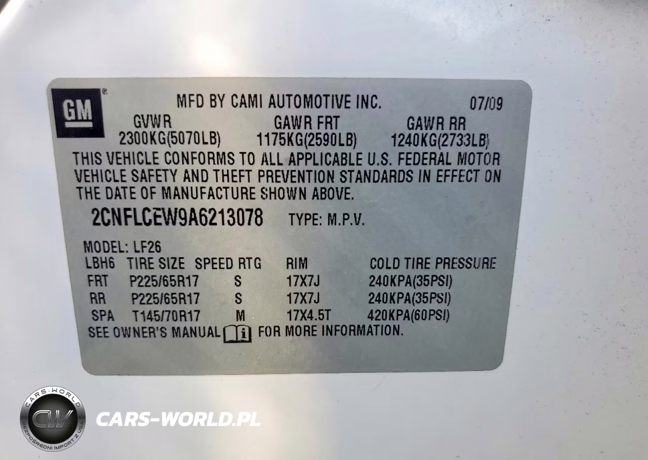2010 Chevrolet Equinox Ls VIN:2CNFLCEW9A6213078 - 13
