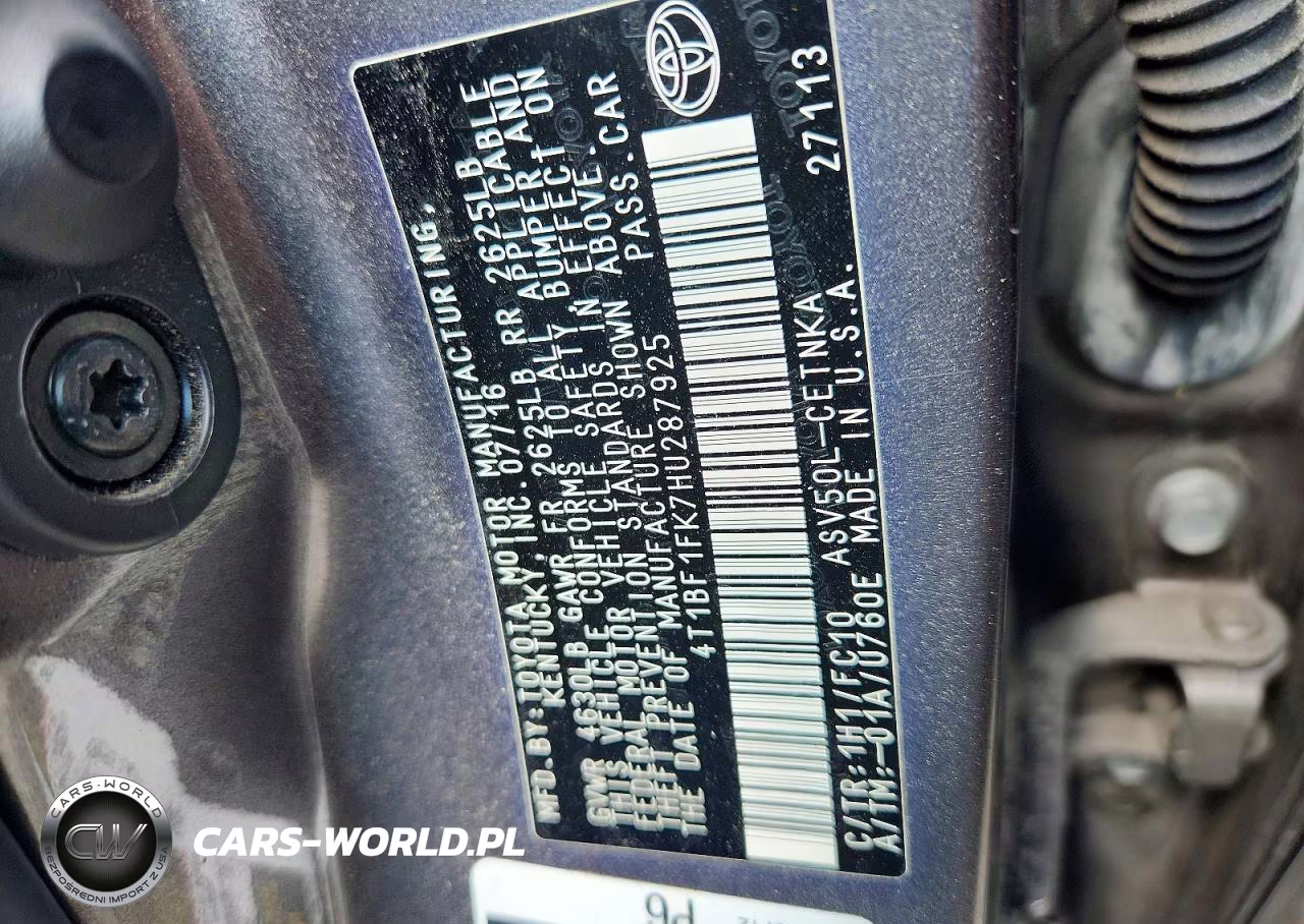 2017 Toyota Camry Le VIN:4T1BF1FK7HU287925 - 12