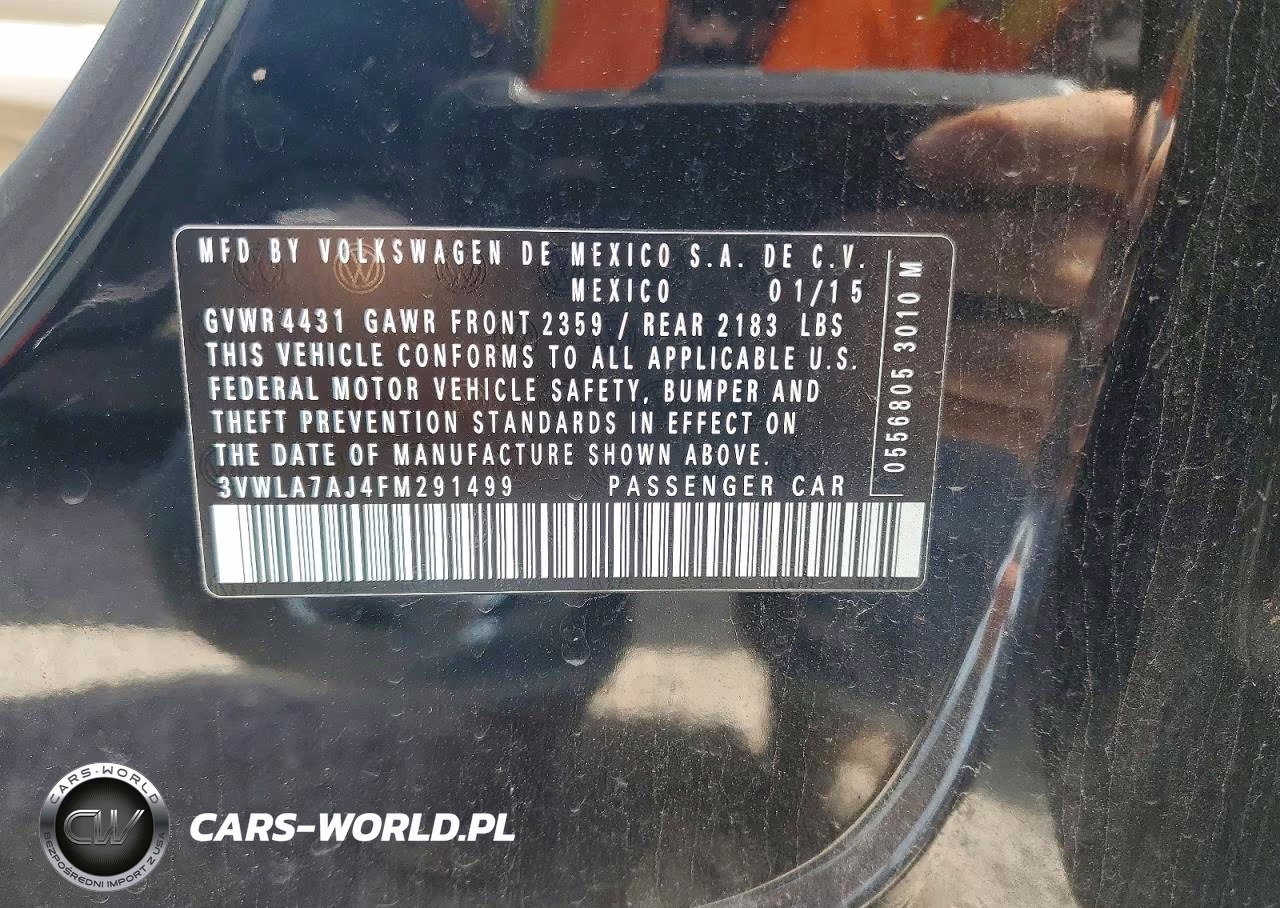 2015 Volkswagen Jetta Tdi VIN:3VWLA7AJ4FM291499 - 12