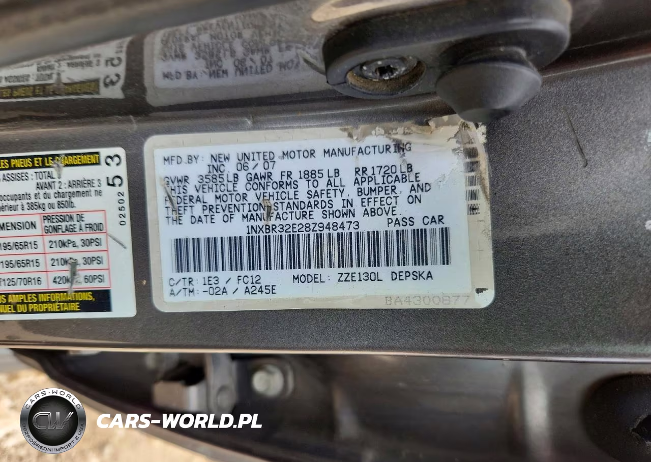 2008 Toyota Corolla S VIN:1NXBR32E28Z948473 - 12