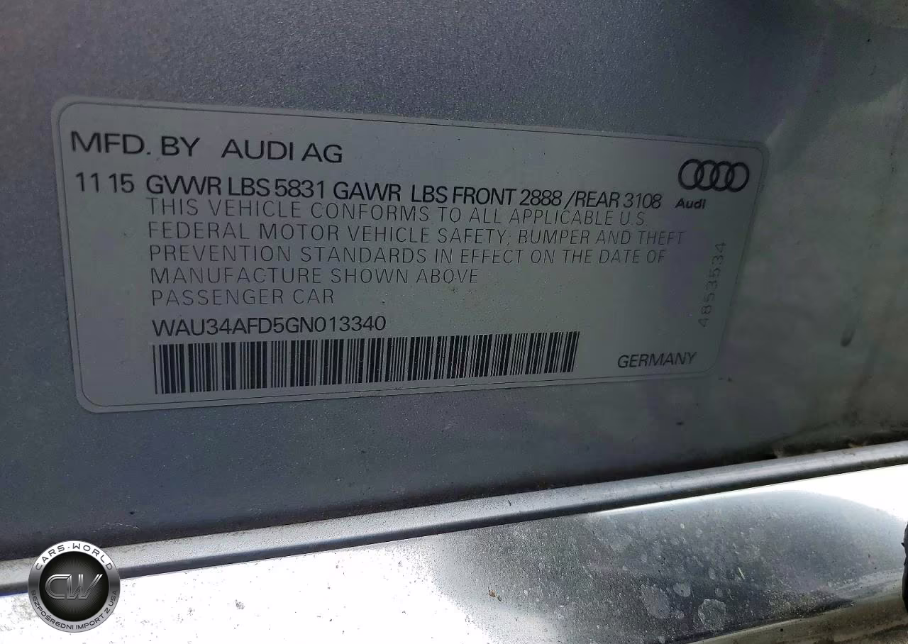 2016 Audi A8 L Quattro VIN:WAU34AFD5GN013340 - 12