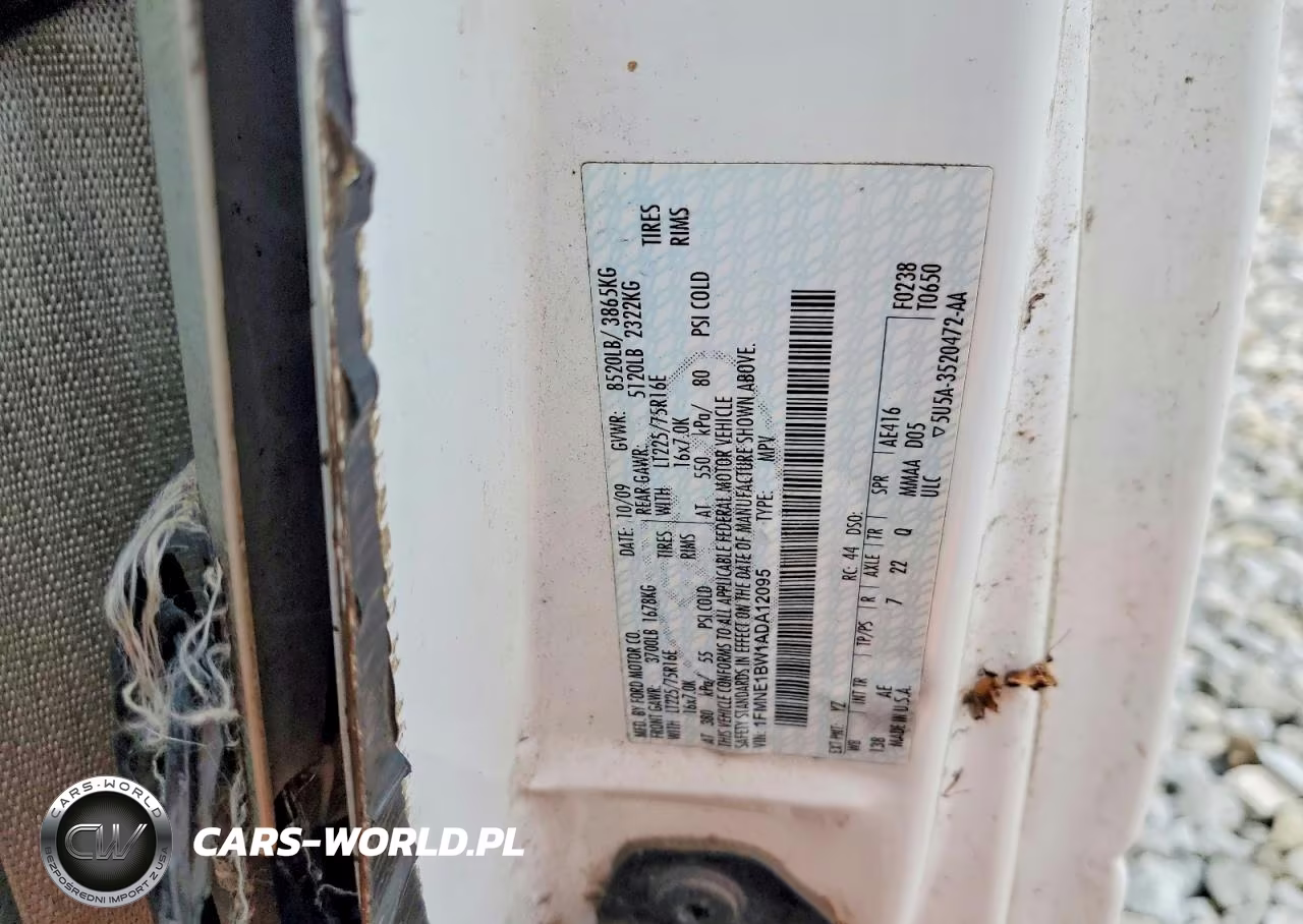 2010 Ford Econoline E150 Wagon VIN:1FMNE1BW1ADA12095 - 13