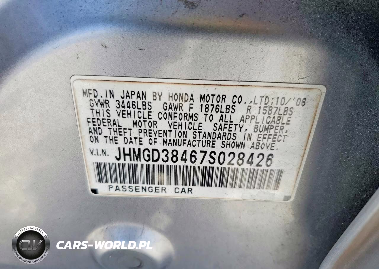 2007 Honda Fit VIN:JHMGD38467S028426 - 13