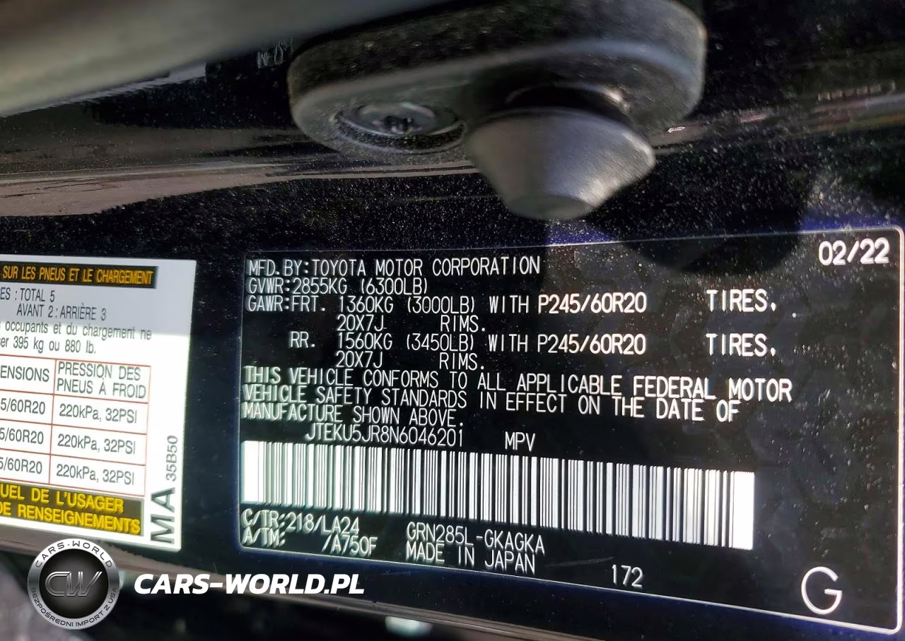 2022 Toyota 4Runner Limited VIN:JTEKU5JR8N6046201 - 13
